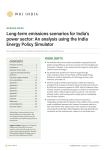 Long-term Emissions Scenarios for India's Power Sector: An Analysis Using the India Energy Policy Simulator