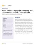 Measuring and monitoring tree cover and plant canopy height in Pune city, India