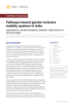 Pathways toward gender-inclusive mobility systems in India