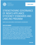 Strengthening Governance of India’s Appliance Efficiency Standards and Labeling Program