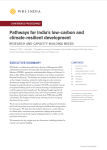 Pathways for India’s low-carbon and climate-resilient development