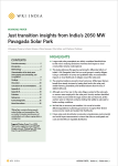 Just transition insights from India’s 2050 MW Pavagada Solar Park