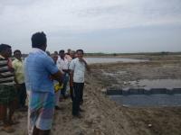 Construction of weir and water bed in Cuddalore, Tamil Nadu