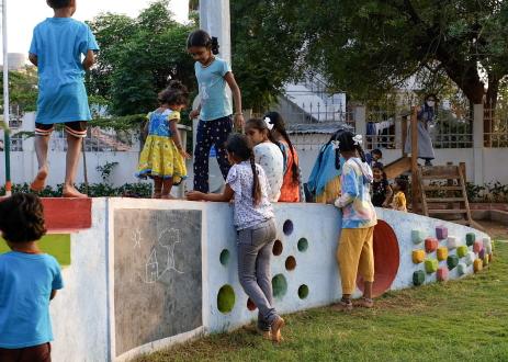 Kids Playing in a Park