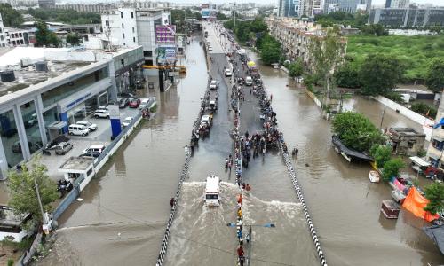 Flood at Vadodara-urban flooding