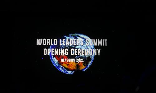 India made an eagerly awaited announcement of new climate action targets at the COP-26 summit in Glasgow. Photo: UNFCC / Flickr