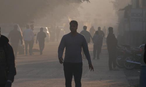 Hazy winter morning. Photo by Rajesh Mindy for WRI India.