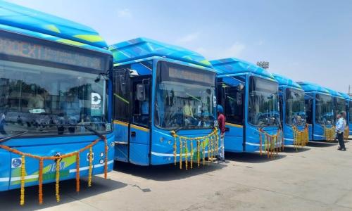 Procurement of electric buses in Delhi. Photo by Mahak Dawra/WRI India