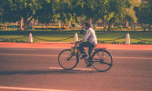 The challenge to mainstream cycling in Indian cities is not new, but the pandemic has given the opportunity to convert this temporary surge in cycling to a sustained new normal. Photo by Dewang Gupta/Unsplash