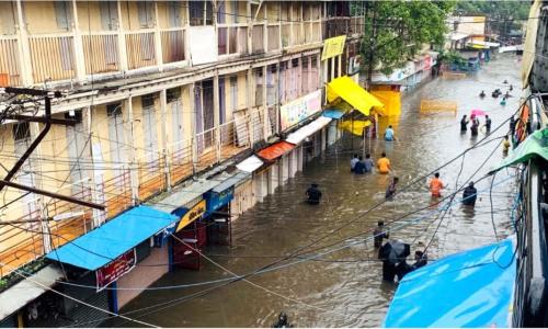 Dudh Bazaar in Koknipura, Nashik, is vulnerable to multiple climatic risks and hazards, such as urban flooding and waterlogging. Photo by Tanvi Ghaisas/WRI India.