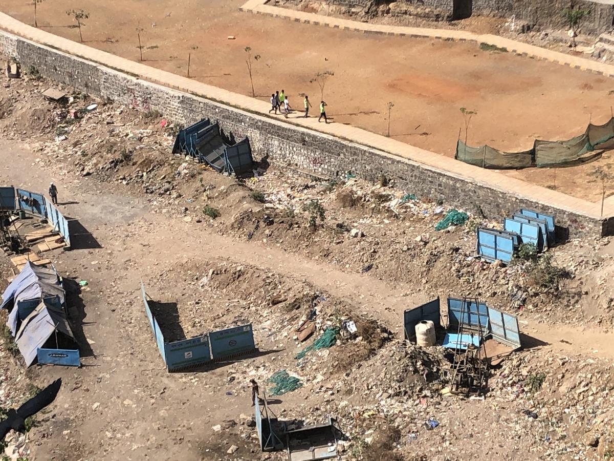 This is the future site of the Mumbai Metro Line 6 This is the future site of the Mumbai Metro Line 6